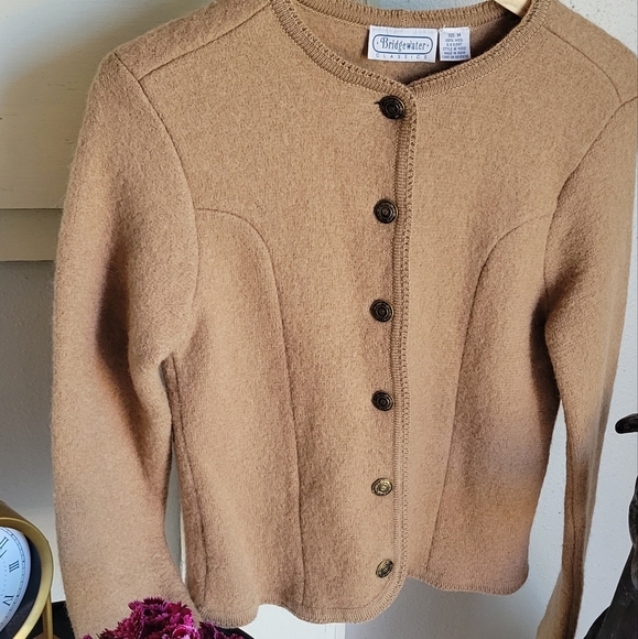 VTG Bridgewater Classics 100% Wool Sweater Cardigan - Picture 8 of 11
